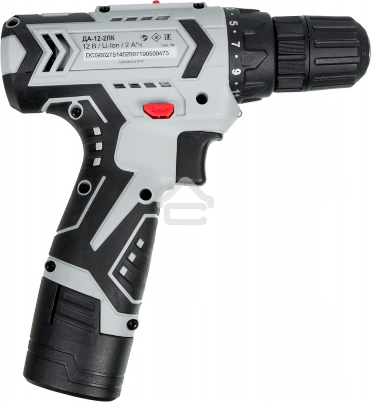 Дрель-шуруповерт аккумуляторная Ресанта ДА-12-2ЛК 75/14/2, Аккумуляторная, 12В, 2 АКБ, Кейс