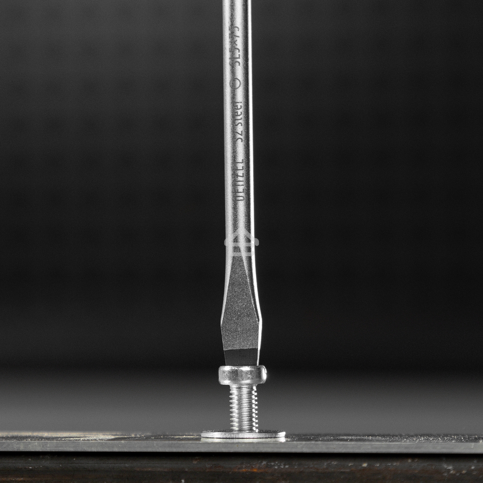 Отвертка, SL5x75 мм, S2, 3к рукоятка Denzel