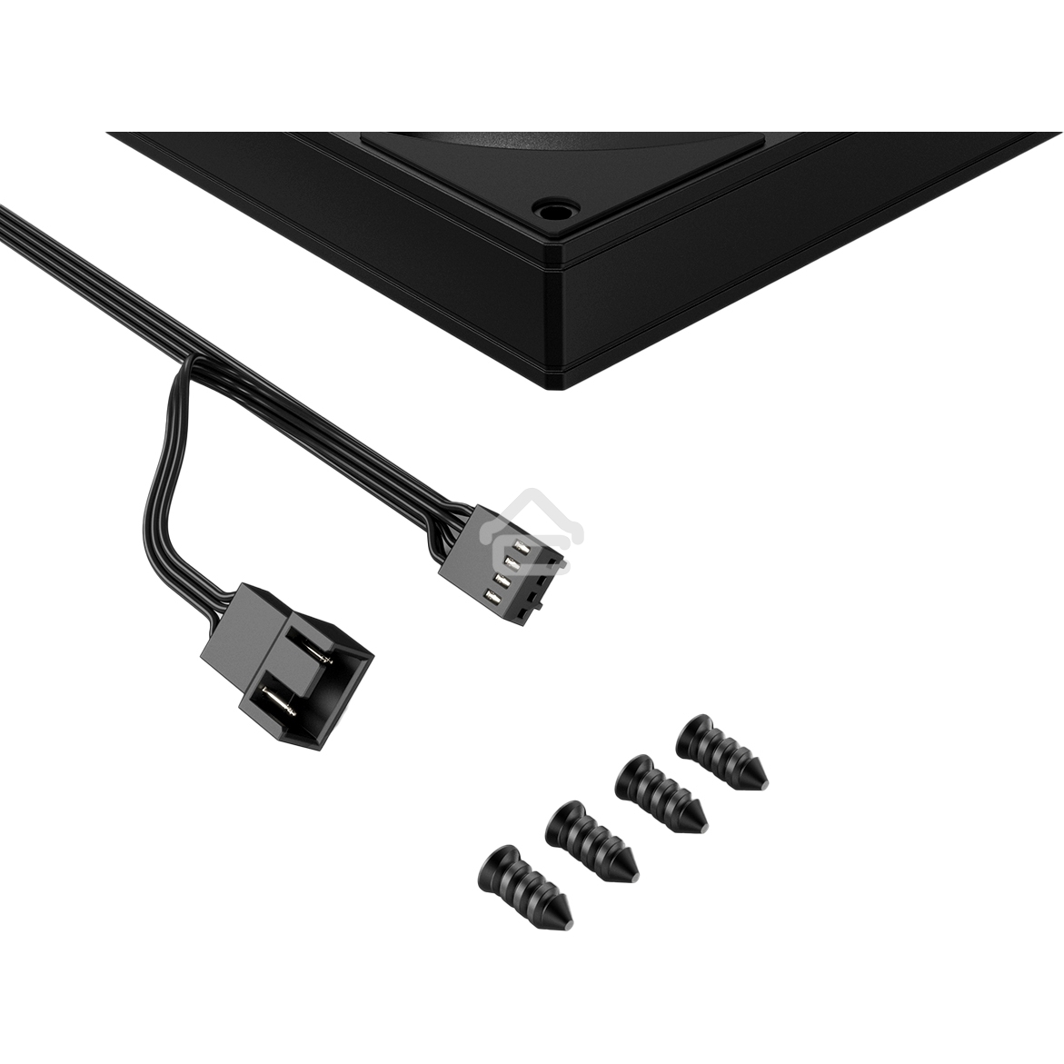 Вентилятор для корпуса ID-Cooling AS-140-K черный, 140 мм, 1800 об/мин, 24.9 дБ, 4 pin