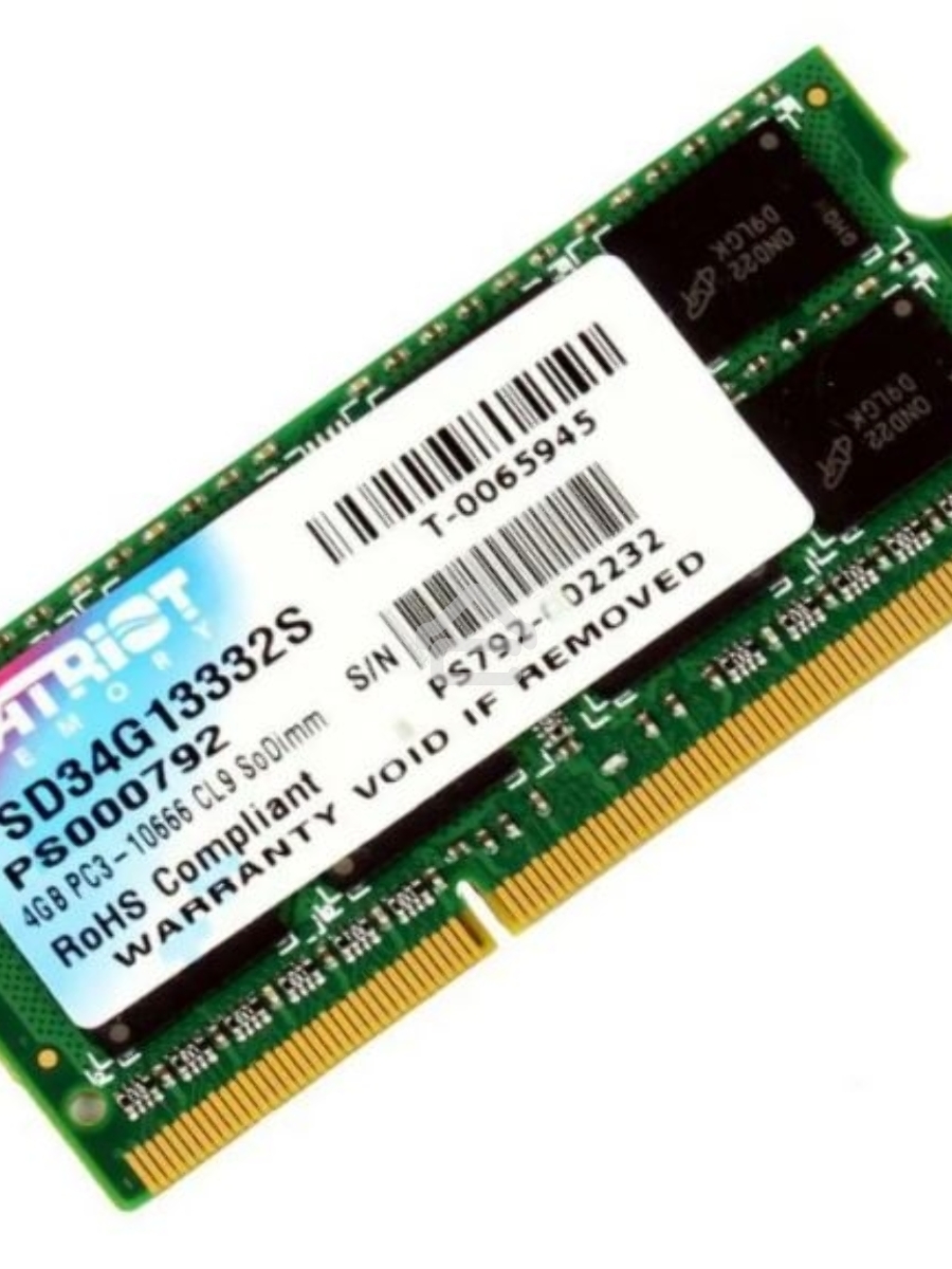 Оперативная память Patriot, DDR3, 4GB (1x4 GB), 1333 MHz, CL9, SO-DIMM