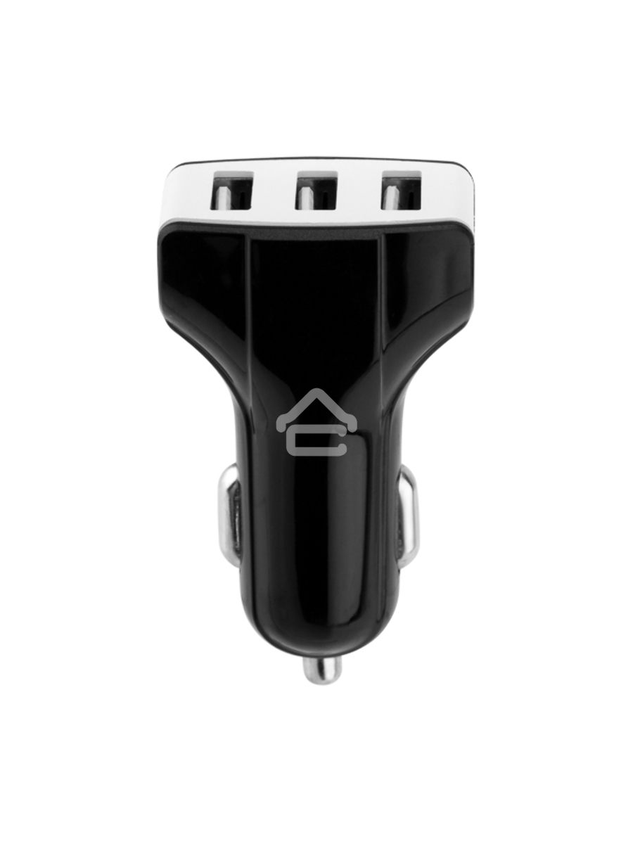 Зарядное устройство в прикуриватель Rexant 3 x USB, 1000mA, черный