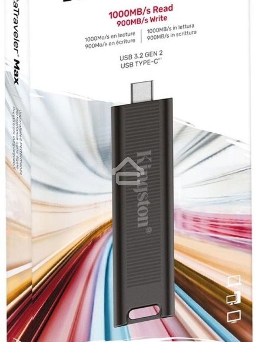 Флеш диск Kingston 1.0Tb DataTraveler Max <DTMAX/1TB>, USB3.2, up to 1000/900MBs черный