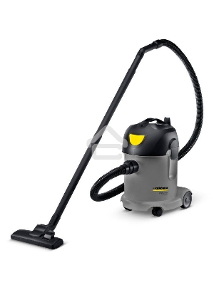 Пылесос Karcher T 14/1 Classic 1600 Вт серый/желтый, 240/1600 Вт, уборка сухая/влажная, пылесборник мешок 14 л