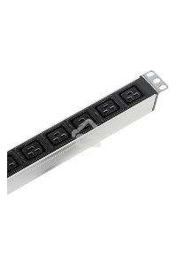 Верт блок розет Rem-16 с авт 16А 10 Shuko 10IEC60320 C19 16A алюм 33-38U 3м