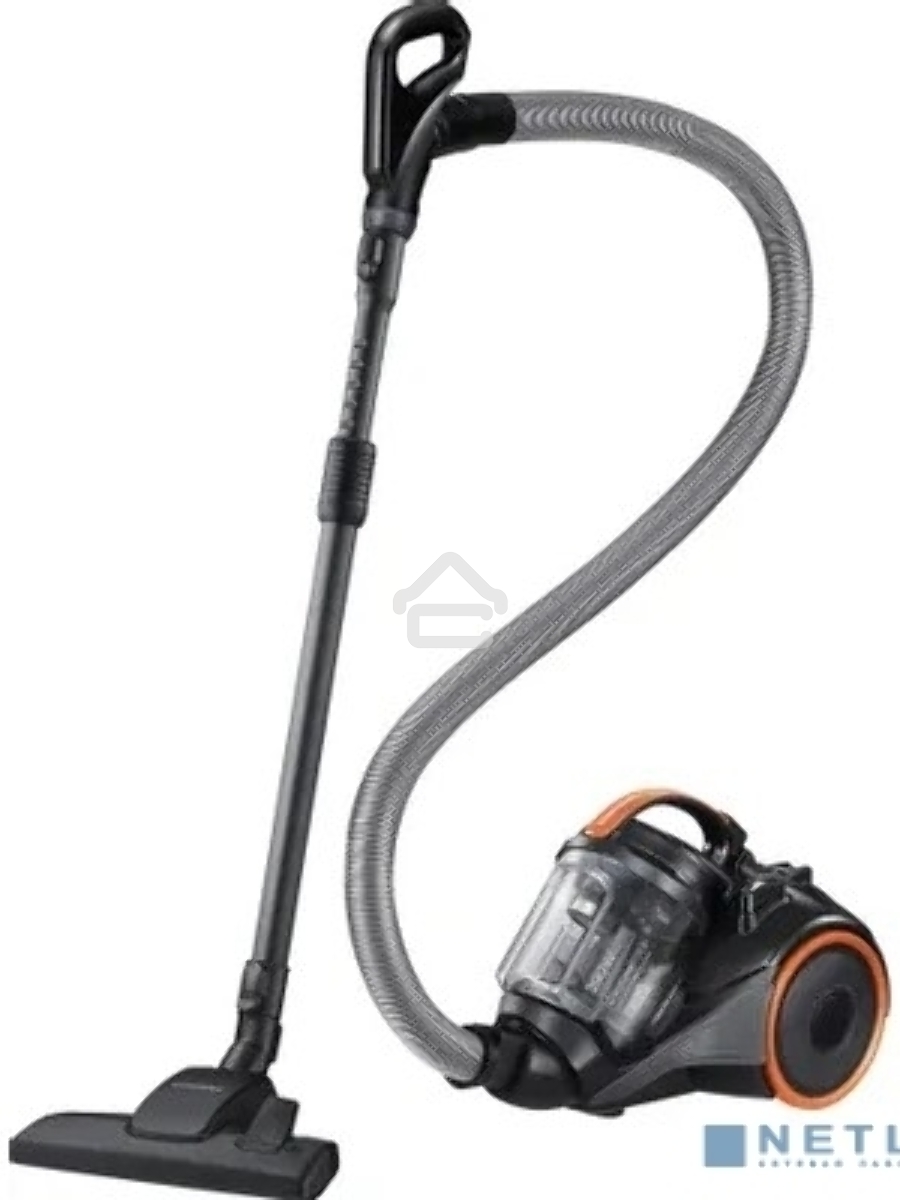 Пылесос Samsung VC15K4136VL/EV черный/оранжевый, 390/1500 Вт, уборка сухая, пылесборник контейнер 1.3 л