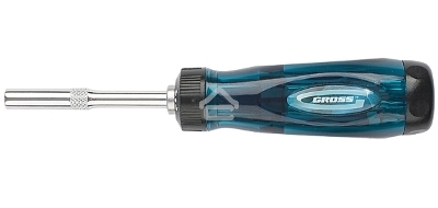 Отвертка реверсивная GROSS 11603с удлинителем трещотка 72 зуба 12шт сталь s2