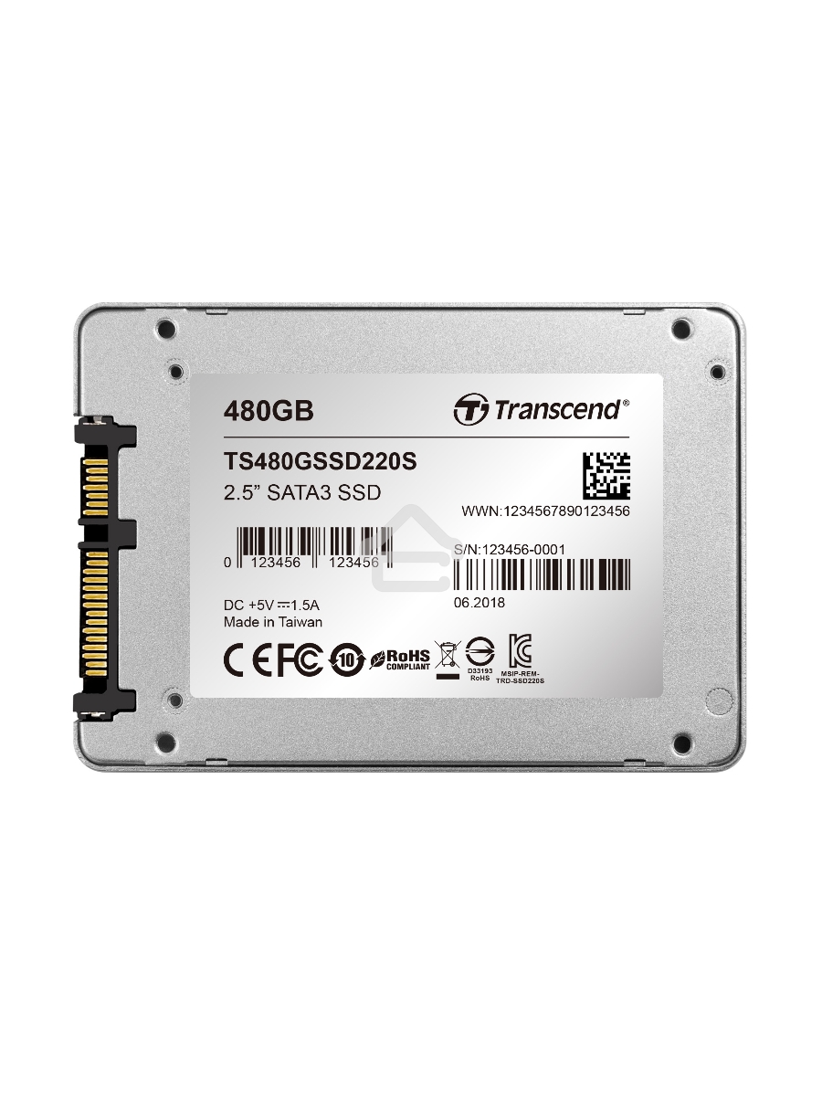 Накопитель SSD Transcend 220S, 480GB, 2.5