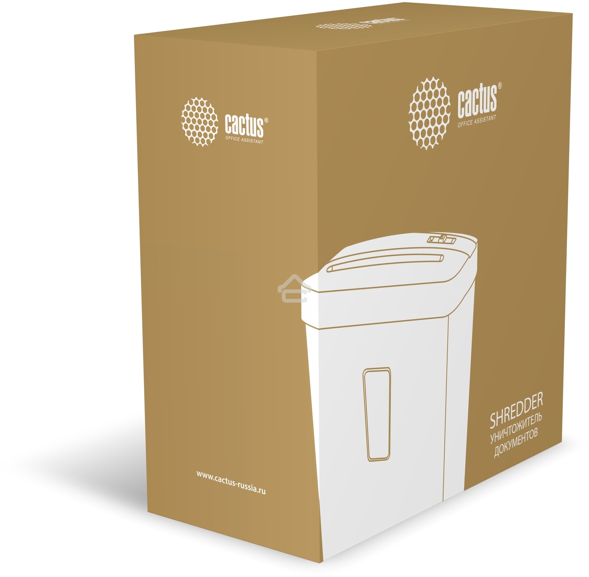 Шредер Cactus CS-SH-A3 (секр.P-4) перекрестный 6.лист. 13лтр. скобы пл.карты