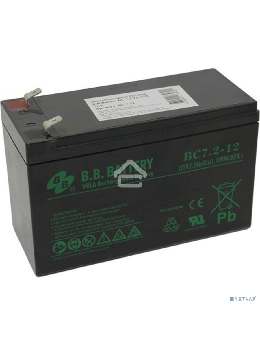Батарея B.B.Battery BC 7.2-12 (12V 7.2Ah)