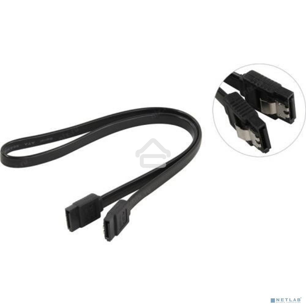 Кабель 5bites SATA2-750S-BK SATA, V2.0, 0.5M, черный