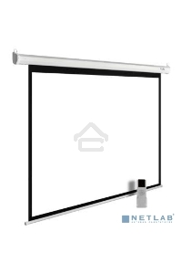 Экран Cactus 197x200см MotoExpert CS-PSME-200x200-WT 1:1 настенно-потолочный рулонный белый (моторизованный привод)