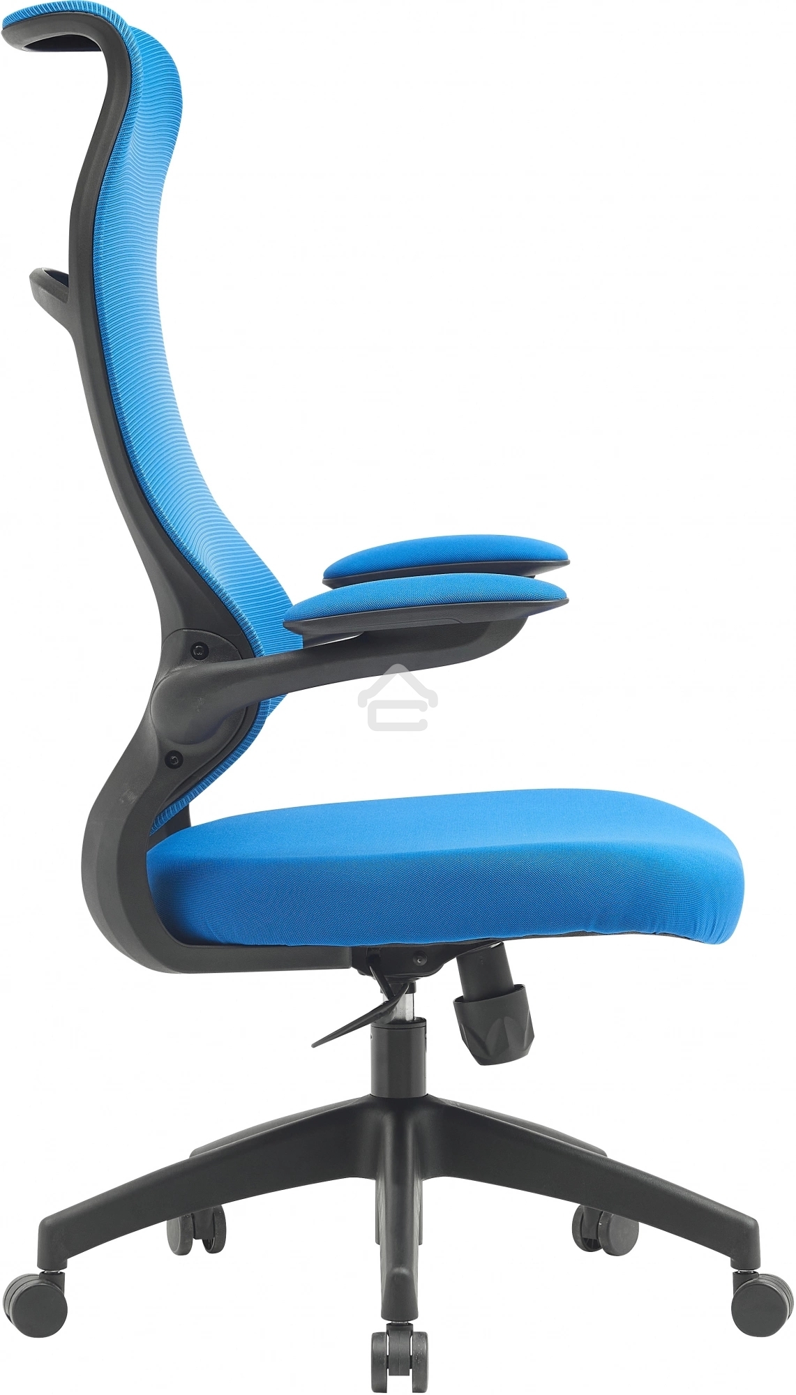 Кресло компьютерное Cactus CS-MC505-BL темно-синий, сиденье темно-синий, сетка/ткань, крестов. пластик