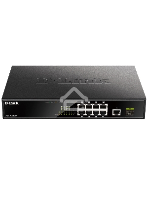 Коммутатор D-Link DGS-1010MP/A1A, L2 Unmanaged Switch with 9 10/100/1000Base-T ports  and 1 1000Base-X SFP  ports(8 PoE ports 802.3af/802.3at (30 W), PoE Budget 125 W)