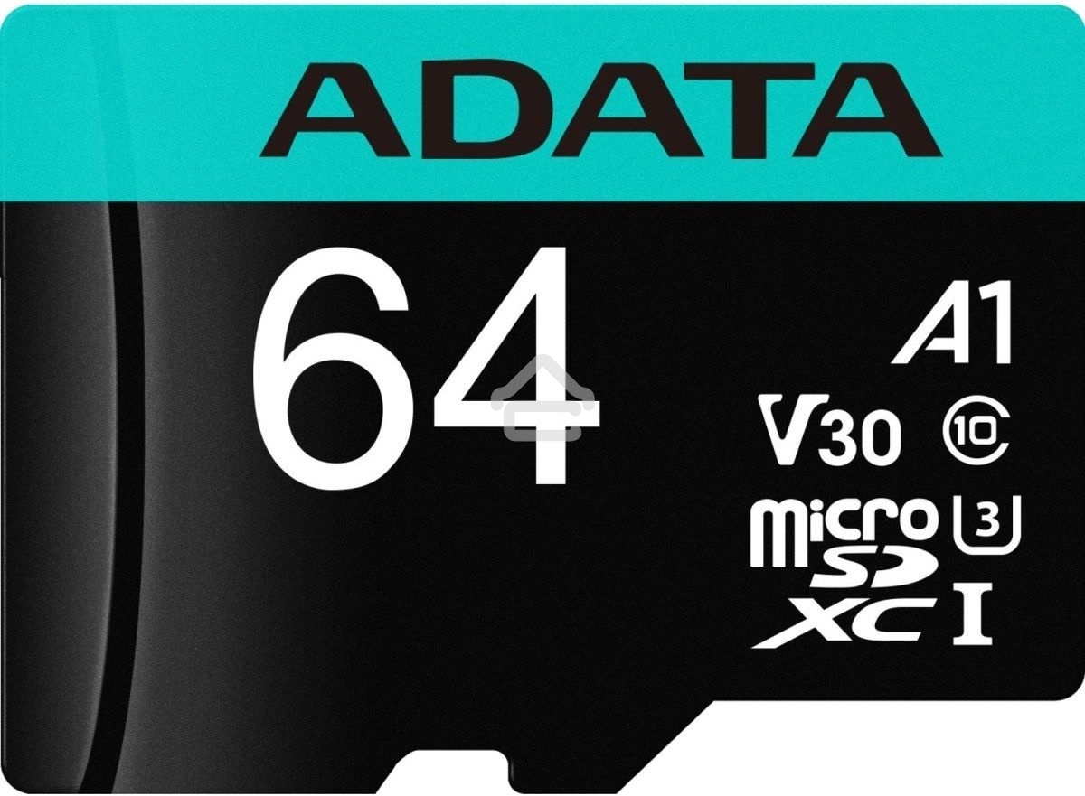Карта памяти MICROSDXC UHS-I U3 V30S A2 100/75 MB/s 64GB RETAIL W/1 ADAPTER