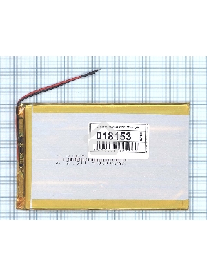 Аккумулятор Li-Pol (батарея) 3*75*123мм 2pin 3.7V/4000mAh