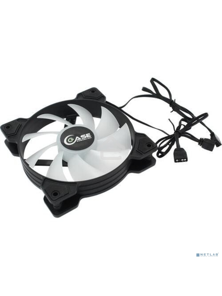Вентилятор для корпуса Powercase M2 черный, 120 мм, 1500 об/мин, 29.58 дБ, 4 pin