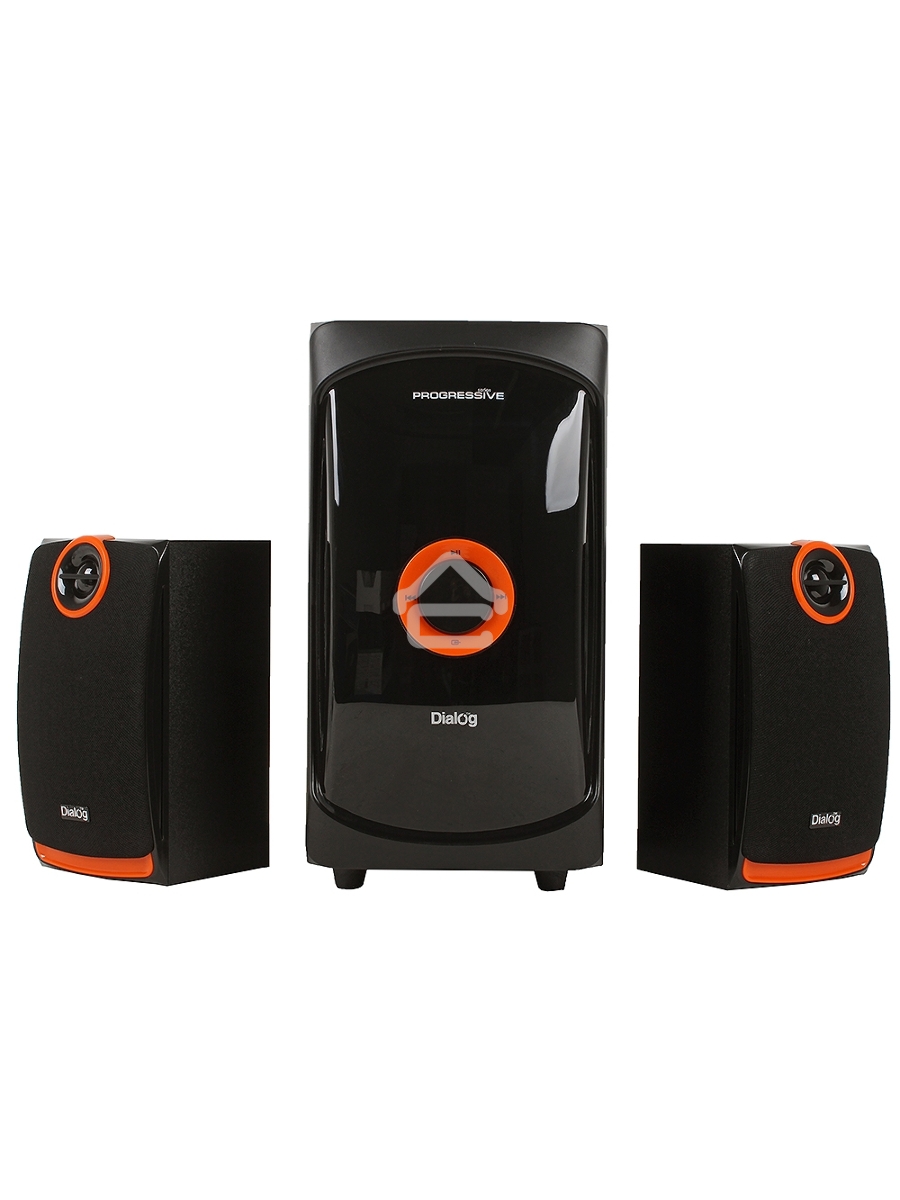 Колонки Dialog Progressive AP-200 BLACK { 2.1, 30W+2*15W RMS, USB+SD reader }