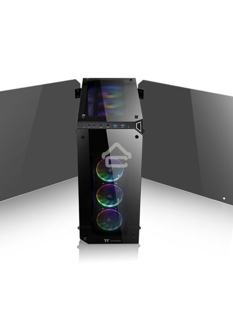 Корпус View 71 TG (840574) CA-1I7-00F1WN-00 /Black/Win/SPCC/Tempered Glass*4/Color Box/Riing 140mm Blue Fan*2