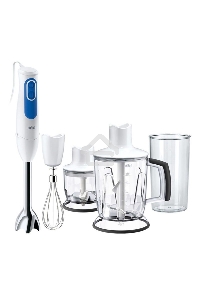 Блендер погружной Braun MQ3045 APERITIVE 700Вт белый/синий