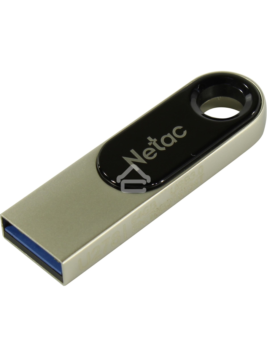 Флеш диск Netac U278 NT03U278N-016G-20PN, 16Gb, USB2.0, металлическая матовая
