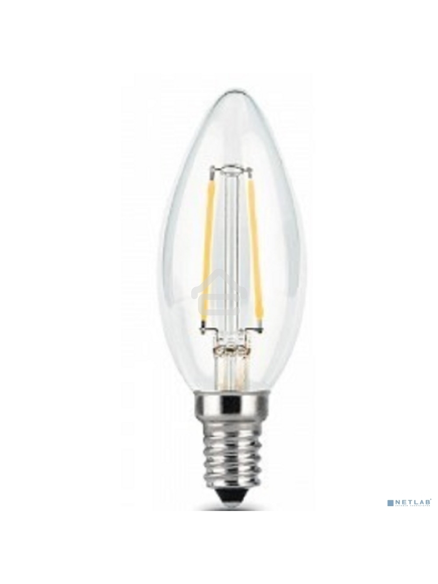 Лампа светодиодная GAUSS 103801105LED Filament Candle Е14 5Вт 2700к 1/10/50
