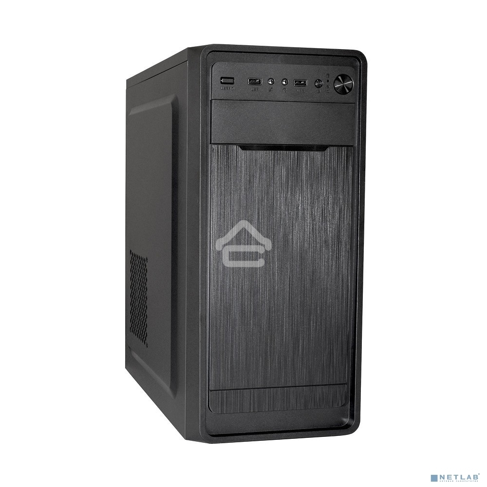Компьютерный корпус Miditower ExeGate XP-332 Black, ATX, (без БП), 2*USB, Audio