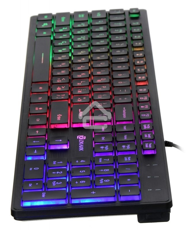 Клавиатура проводная Oklick 550ML, USB, черный