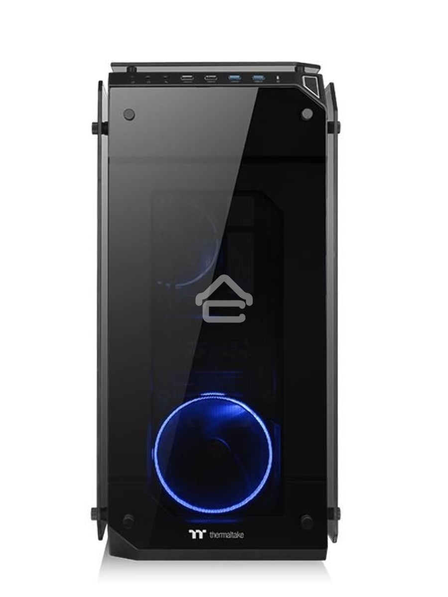 Корпус View 71 TG (840574) CA-1I7-00F1WN-00 /Black/Win/SPCC/Tempered Glass*4/Color Box/Riing 140mm Blue Fan*2