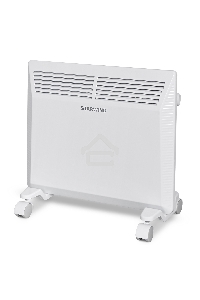 Конвектор Starwind SHV5010, белый, 1000 Вт, 15 м2, термостат, 1 режим мощности