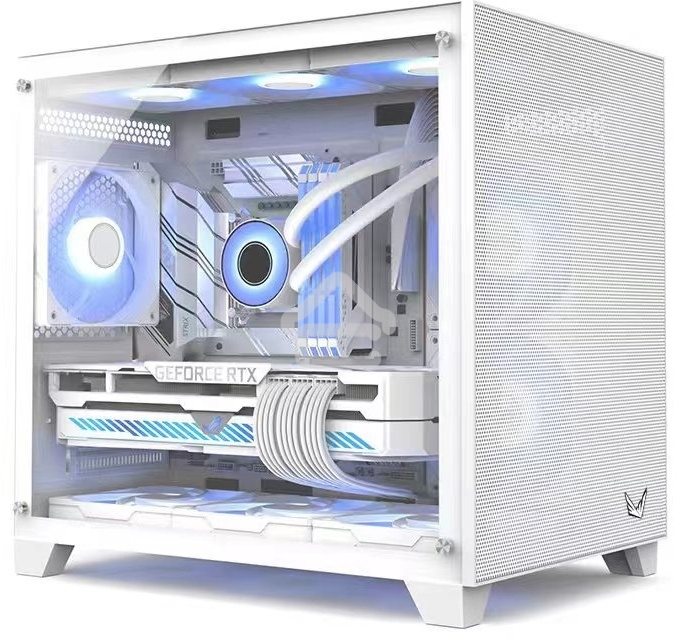 Компьютерный корпус AeroCool/Formula Crystal Z5 белый без БП mATX 11x120мм 2xUSB 2.0 1xUSB 3.0 audio bott PSU
