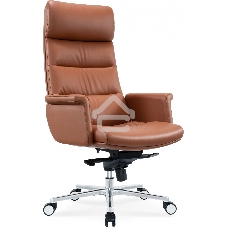 Кресло руководителя Cactus CS-LBR-CARACAS кожа крестов. алюминий