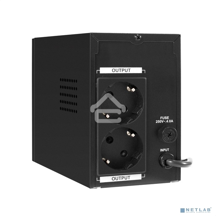 Источник бесперебойного питания ExeGate Power Smart ULB-500.LCD.AVR.2SH <500VA/300W, LCD, AVR, 2*Schuko, металлический корпус, Black>