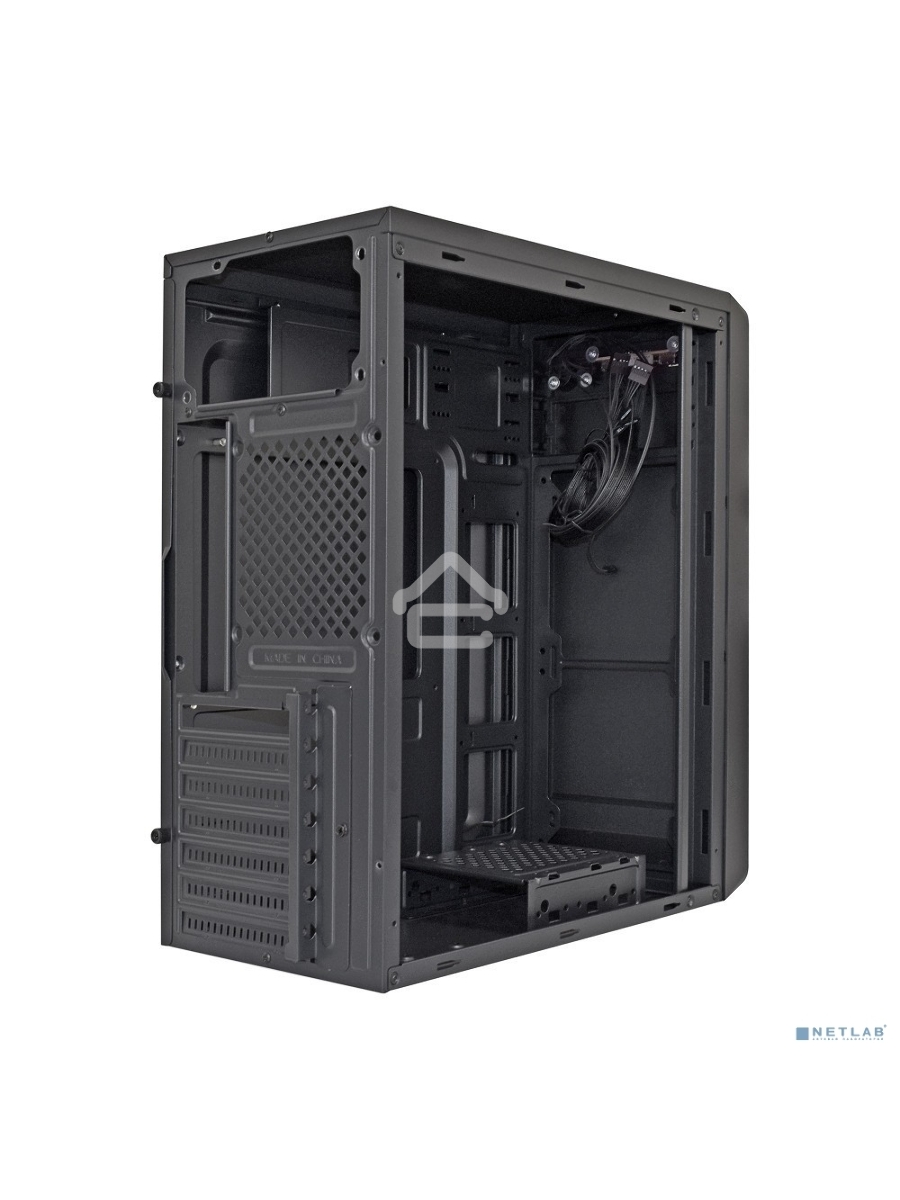 Компьютерный корпус Miditower ExeGate XP-332 Black, ATX, <без БП>, 2*USB, Audio