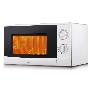 Микроволновая печь Mystery MMW-2012 белый, 20 л, 800 Вт, переключатели - поворотный механизм