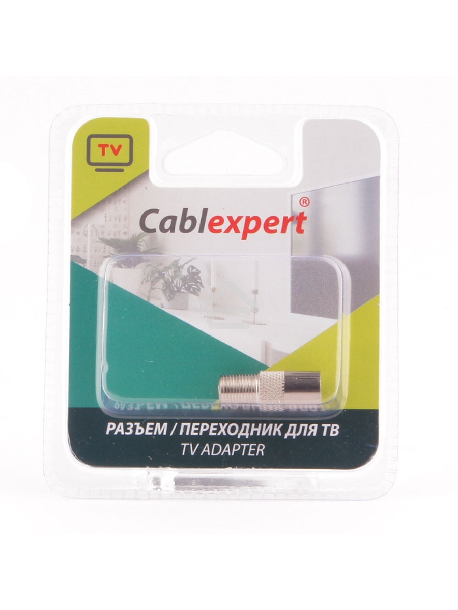 Переходник Cablexpert APL-FTVF-01, F (мама) / TV (мама), блистер