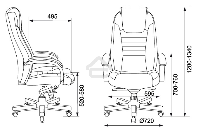 Кресло руководителя Бюрократ T-9923WALNUT/BLACK черный, кожа, крестовина дерево