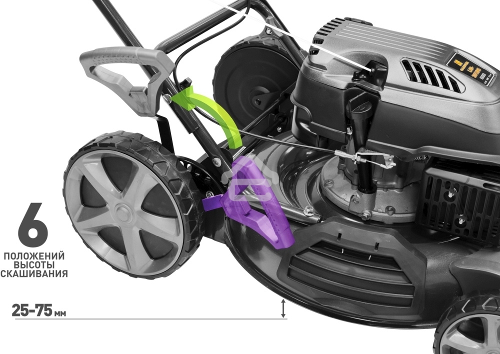 Газонокосилка роторная Carver LMG-2051HMS (01.024.00009) 2600Вт