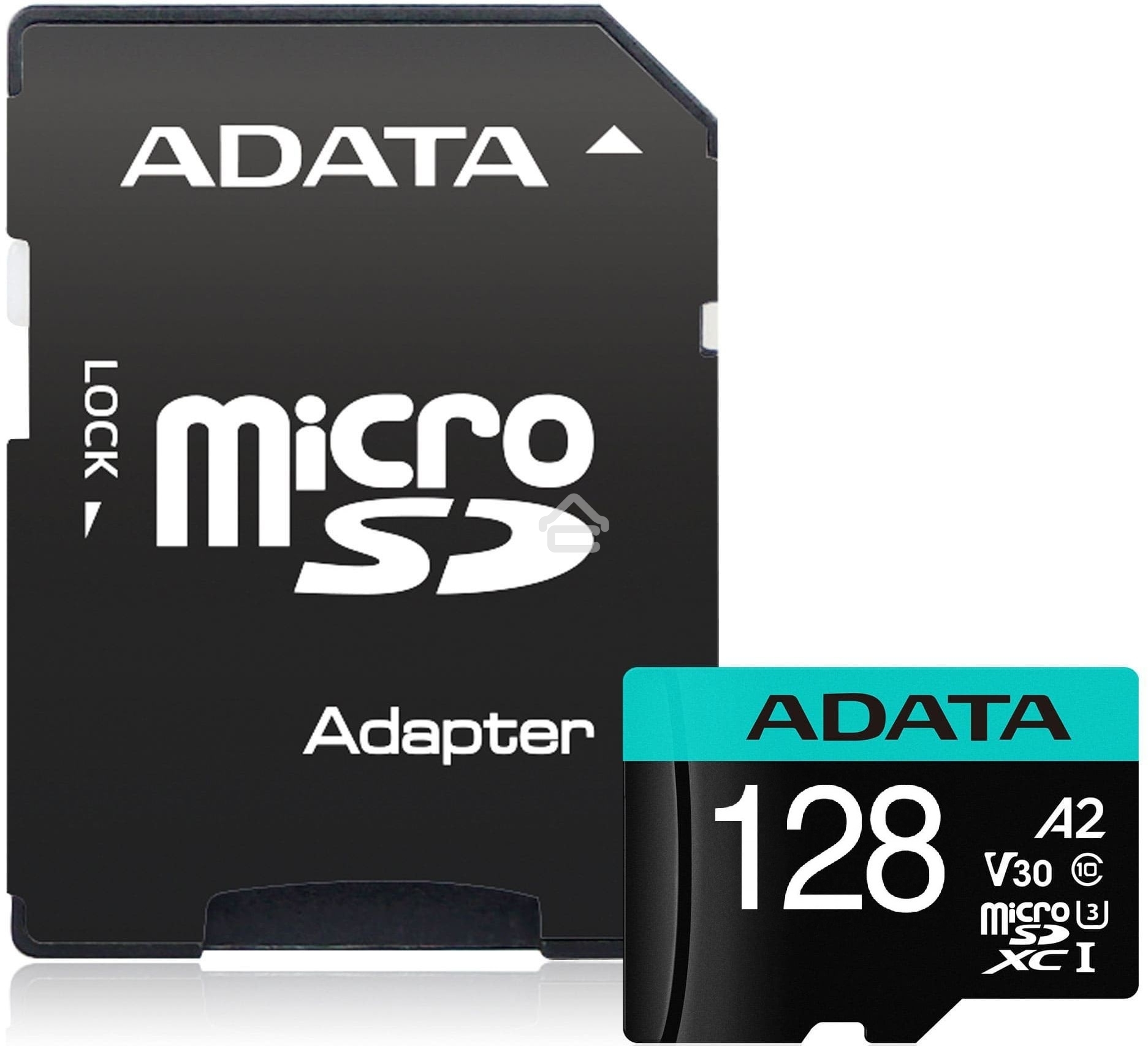 Карта памяти MICRO SDXC 128GB W/AD. AUSDX128GUI3V30SA2-RA1 ADATA