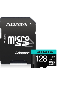 Карта памяти MICRO SDXC 128GB W/AD. AUSDX128GUI3V30SA2-RA1 ADATA