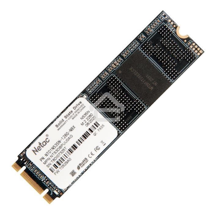 Накопитель SSD Netac N535N, 128Gb, M.2 2280, SATA-III, R/W 510/440