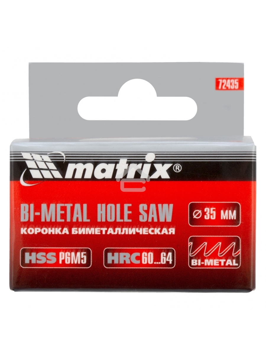 Коронка MATRIX BIMETAL, 35 мм 72435