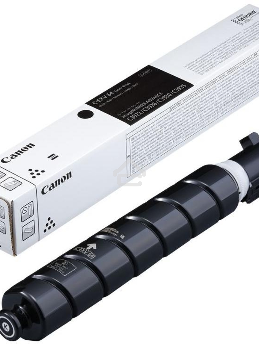 Тонер Canon C-EXV64BK 5753C002 (черный) туба 950гр. для копира imageRunner Advance DX C3922i/C3926i/C3930i/C3935i, (ISO 38000 стр)