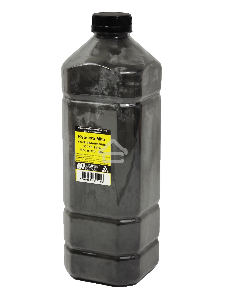 Тонер Hi-Black (тип TK-710) new, черный, 600г, канистра, для Kyocera FS-9130dn/9530dn
