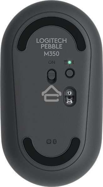Мышь беспроводная Logitech Pebble M350 графитовый, 1000 dpi, радиоканал, Bluetooth, USB, кнопки - 3