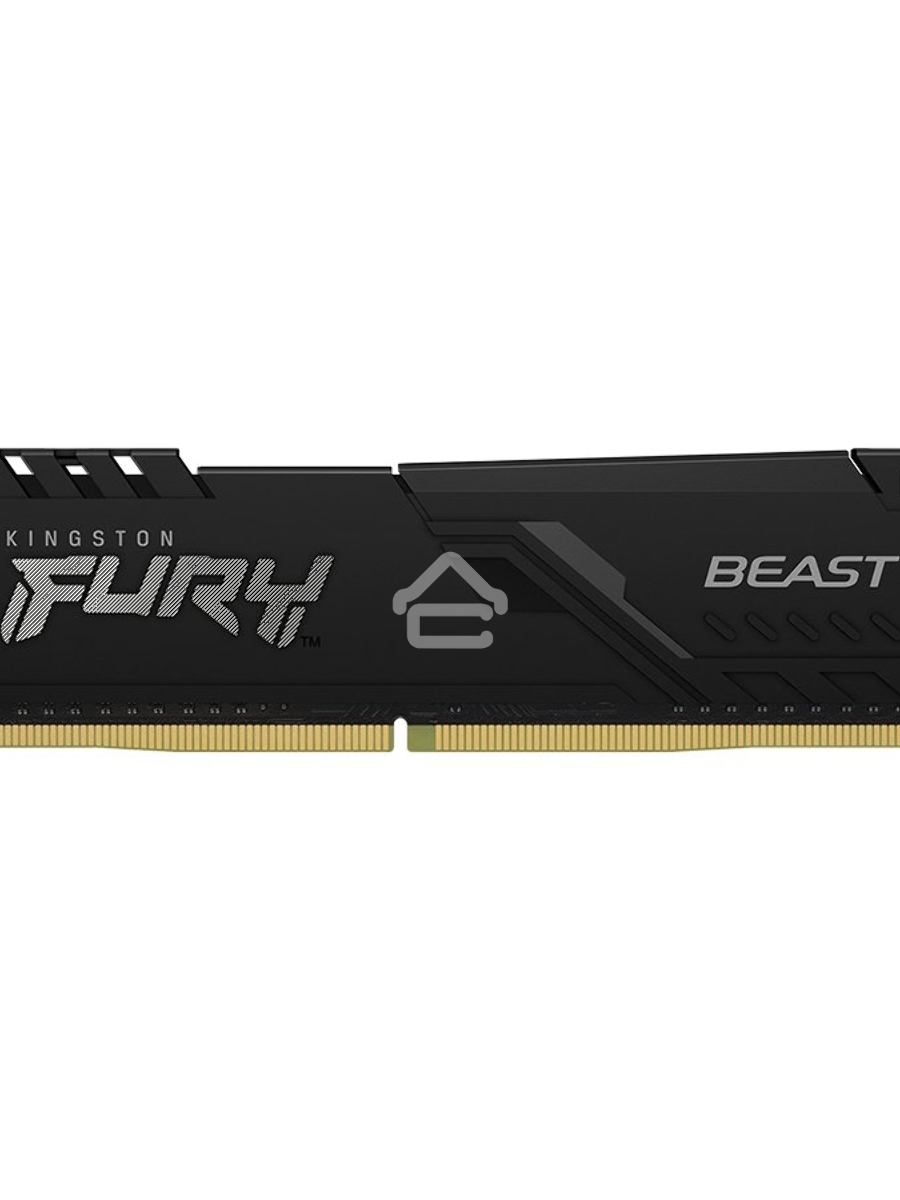 Оперативная память Kingston Fury Beast, DDR4, 32GB (1x32GB), 3600MHz, CL18, DIMM, с радиатором, черный
