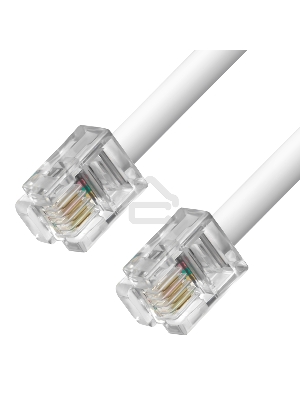 Телефонный шнур Greenconnect удлинитель для аппарата  0.5m GCR-TP6P4C-0.5m, 6P4C (джек 6p4c - jack 6p4c) белый Greenconnect Телефонный шнур удлинитель для аппарата  0.5m GCR-TP6P4C-0.5m, 6P4C (джек 6p4c - jack 6p4c) белый