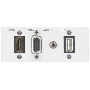 Модуль AV-подключений для HDMI, DisplayPort, VGA, стереоаудио, сети и USB Extron AAP SuperPlate 100 (white)