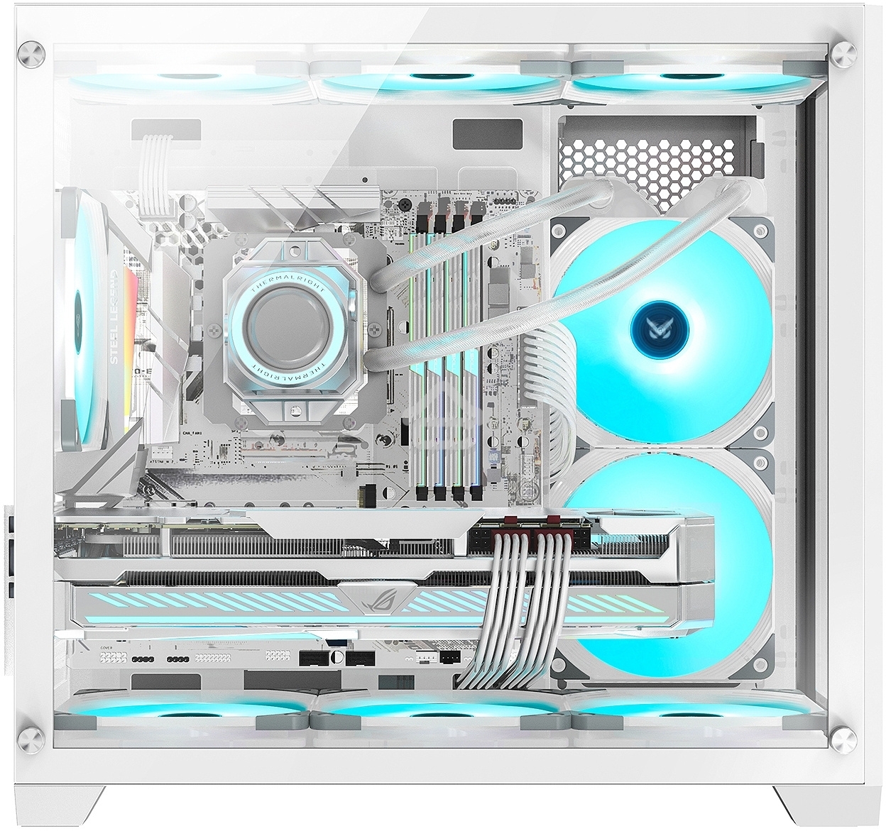 Компьютерный корпус AeroCool/Formula Crystal Z5 белый без БП mATX 11x120мм 2xUSB 2.0 1xUSB 3.0 audio bott PSU