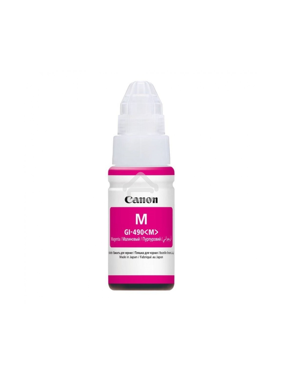 Чернила Canon GI-490M 0665C001 пурпурный для Canon Pixma G1400/2400/3400 (70мл)