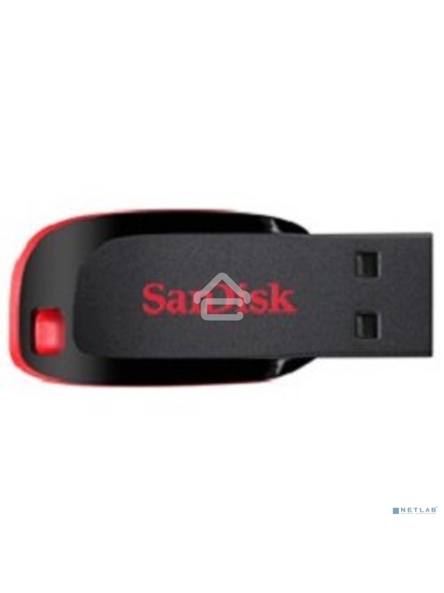 Флеш диск Sandisk 32Gb Cruzer Blade SDCZ50-032G-B35 USB2.0 черный/красный